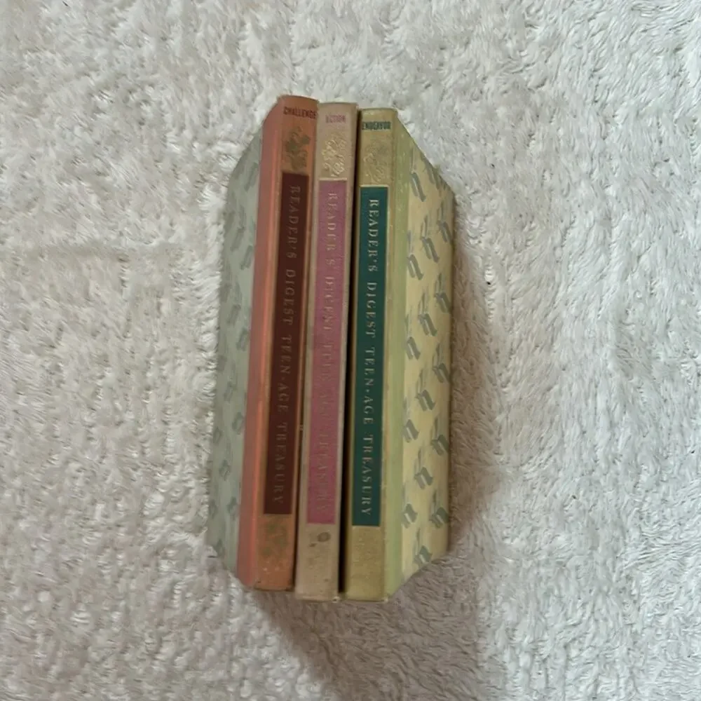 Readers Digest Teenage Treasury - Vintage 1957 set - Challenge, Action, Endeavor
